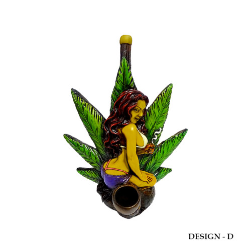 6 INCH HAND CRAFTED MEDIUM HAND PIPE 1CT